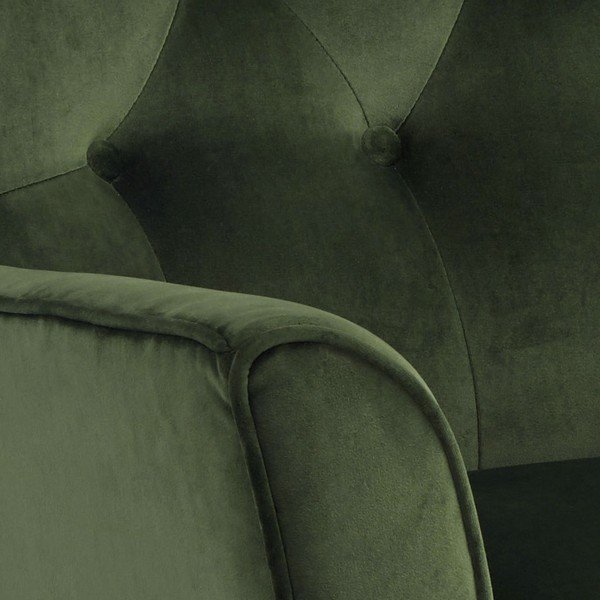 Tamsiai žalias aksominis krėslas Actona Bodiva-image-3