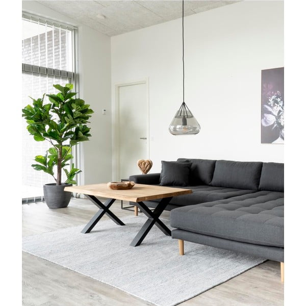 Žurnalinis staliukas su ąžuolo medienos masyvo stalviršiu House Nordic Toulon, 120 x 70 cm-image-1