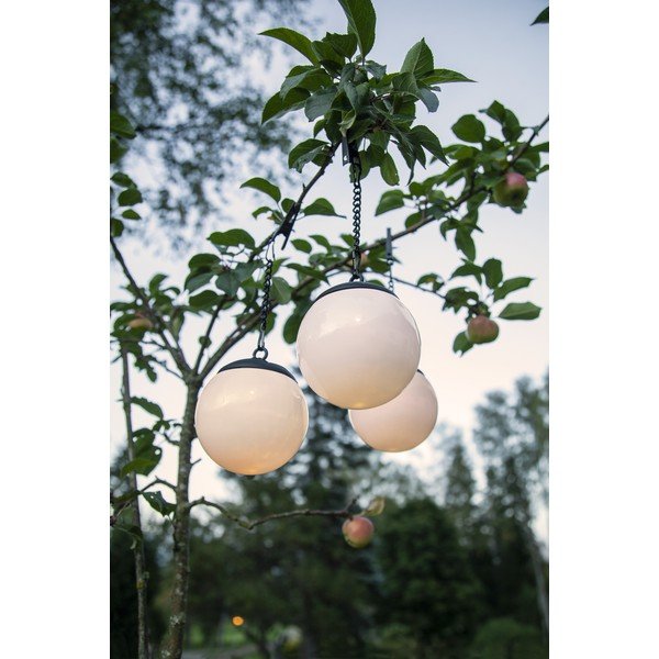 3 pakabinamų lauko saulės šviestuvų rinkinys Star Trading Globus, ø 10 cm-image-1