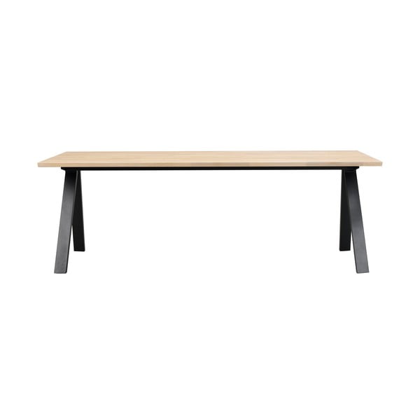 Sulankstomas pietų stalas su ąžuolo stalviršiu 220x100 cm Carradale - Rowico