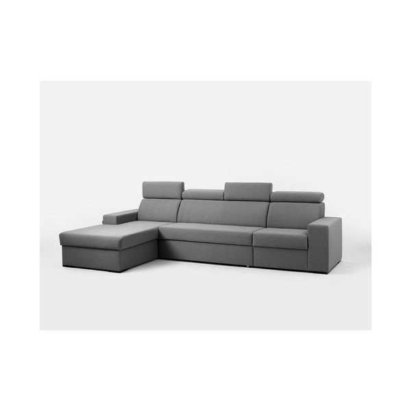 Pilka kampinė sofa Custom Form Atlantida, kampas kairėje-image-2