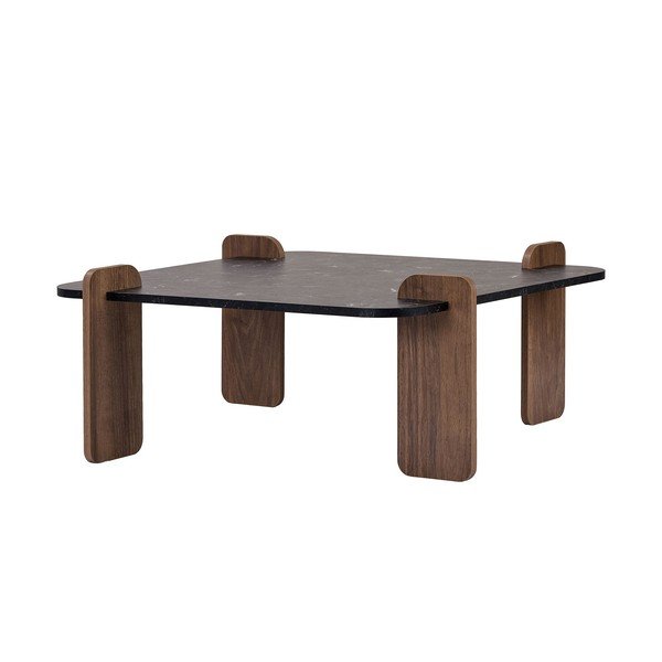 Juodos spalvos kavos staliukas 90x90 cm Marais – Nordure