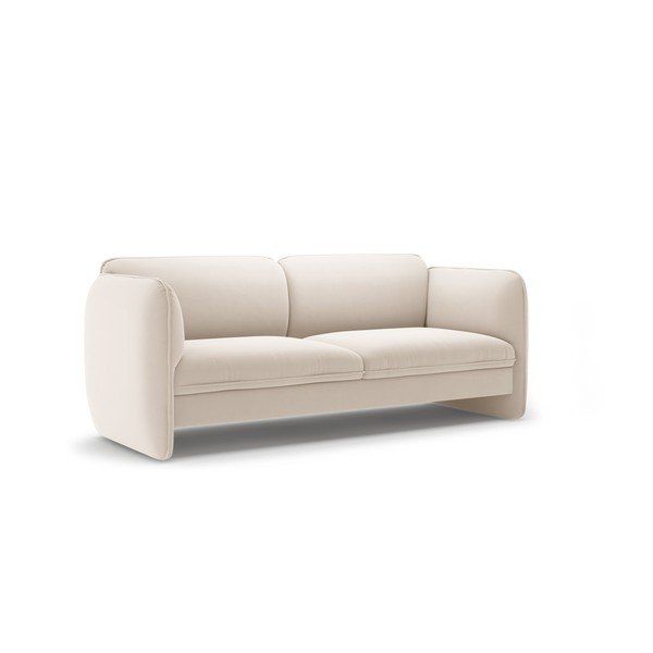 Kreminės spalvos sofa iš velveto 204 cm Georgia – Micadoni -image-2