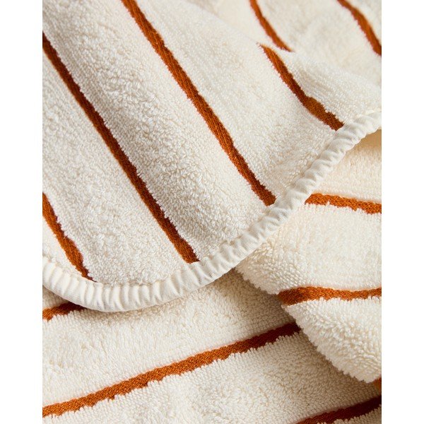 Oranžinės spalvos/smėlio spalvos iš frote audinio iš medvilnės rankšluostis 30x50 cm Dorane – Kave Home-image-4