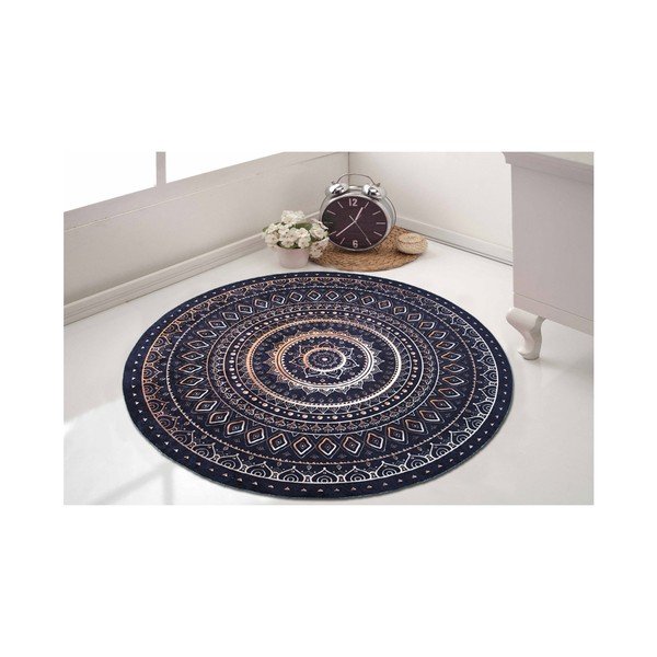 Patvarus kilimas Vitaus Mystic Nights, ⌀ 80 cm