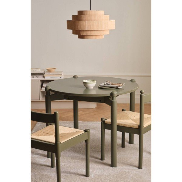 Iš buko masyvo apvalios formos valgomojo stalas ø 100 cm Kitchsoft – Ellos Home-image-1