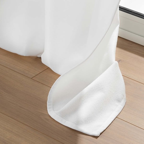 Baltos spalvos iš mikropluošto termo užuolaida 135x260 cm Micropolar – douceur d'intérieur-image-3