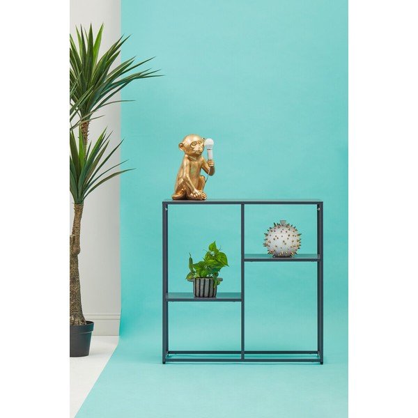 Pilkos spalvos iš plieno pastatoma lentyna 80x81x26 cm Acero – Premier Housewares-image-2