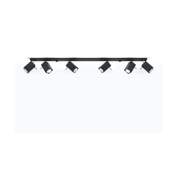 Juodas lubinis šviestuvas Sollux Toscana 6L-image-2