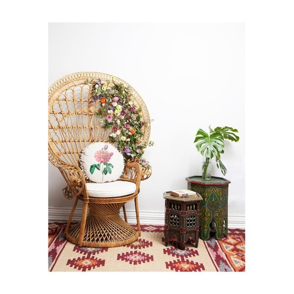 Dvipusė pagalvė Madre Selva Rose, ⌀ 45 cm-image-2