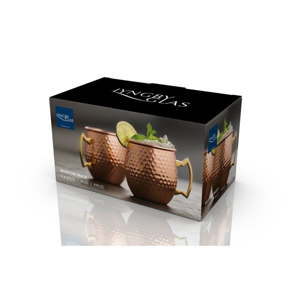 Vario spalvos iš plieno puodeliai 2 vnt. 400 ml Moscow Mule – Lyngby Glas-image-4