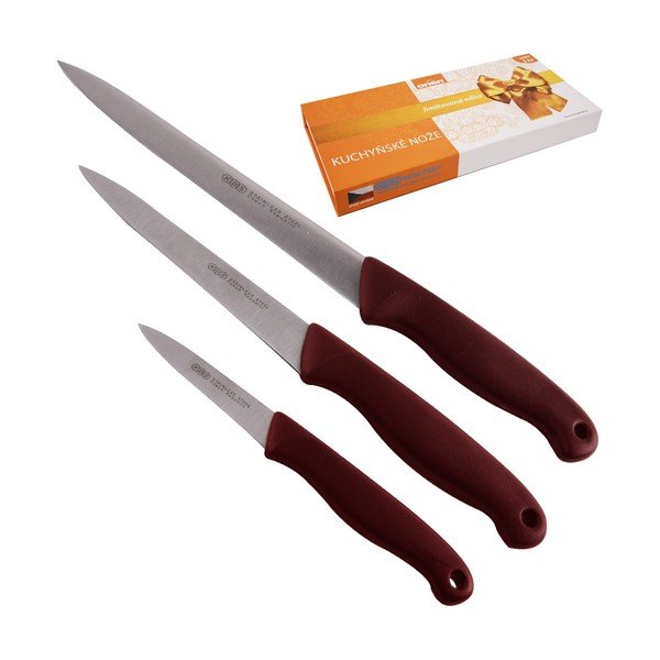 3 "Orion Cut" virtuvinių peilių rinkinys