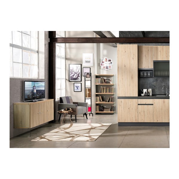 Sieninis fotorėmelis 8 nuotraukoms su laikrodžiu Tomasucci Olly-image-1