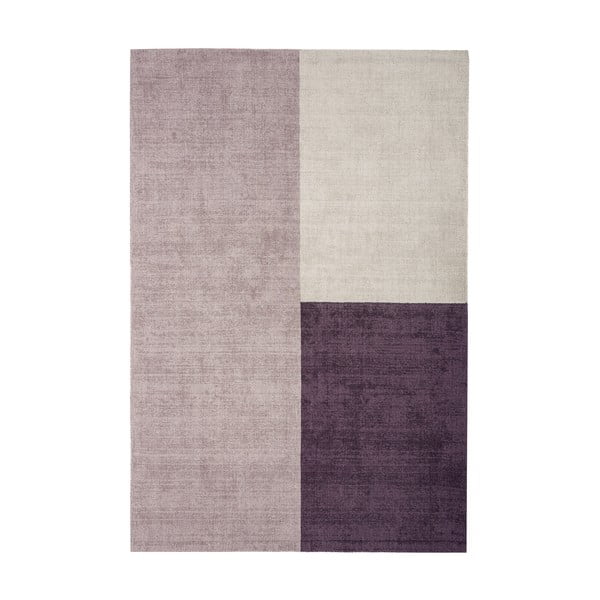Smėlio ir violetinės spalvos kilimas Asiatic Carpets Blox, 160 x 230 cm