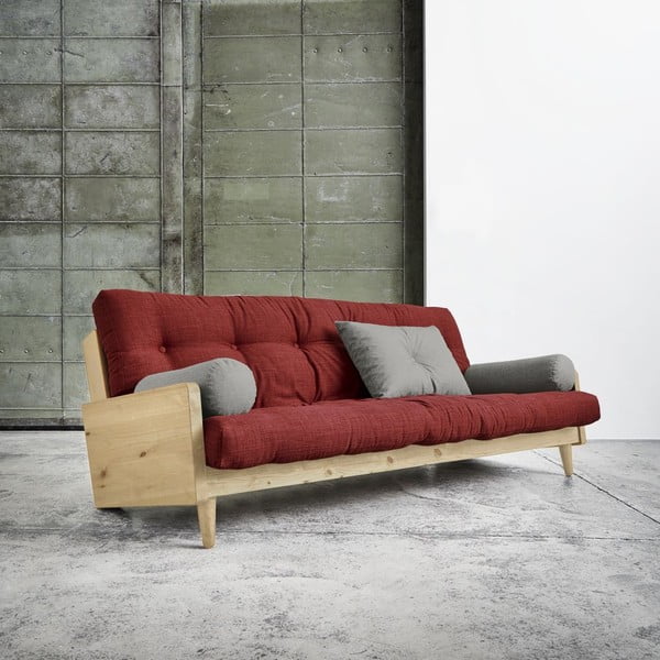 Sofa lova "Karup India Natural/Passion Red/Granite Grey