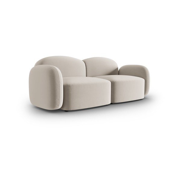Sofa smėlio spalvos iš velveto 194 cm Blair – Micadoni Home-image-2