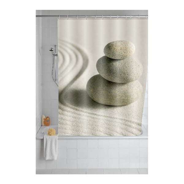Pilka dušo užuolaida Wenko Sand, 180 x 200 cm-image-1