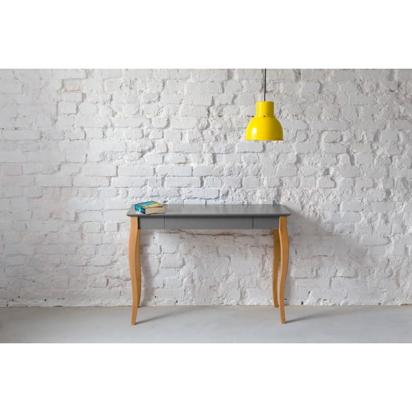 Tamsiai pilkas rašomasis stalas "Ragaba Lillo", ilgis 105 cm-image-1