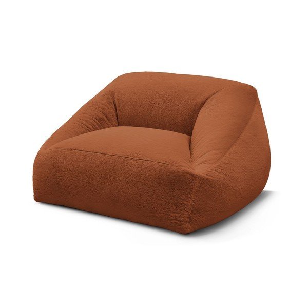 Oranžinės spalvos sėdmaišis iš dirbtinio kailio Lilibet – Bobochic Paris