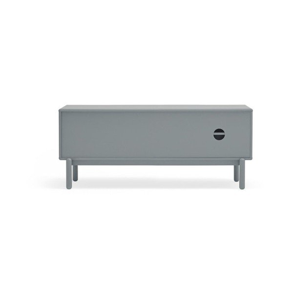 TV spintelė mėlynos spalvos/pilkos spalvos 140x56 cm Corvo – Teulat-image-4