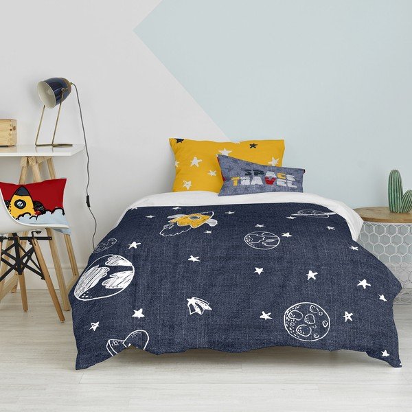 Iš medvilnės viengulė vaikiška patalynė 140x200 cm Starspace – Mr. Fox-image-3