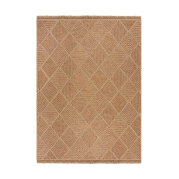 Lauko kilimas natūralios spalvos 160x230 cm Nora Diamond – Flair Rugs