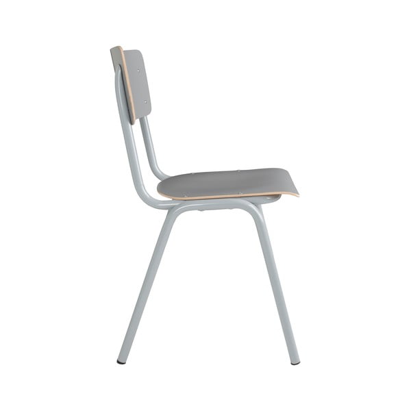 4 pilkų kėdžių rinkinys Zuiver Back to School-image-2