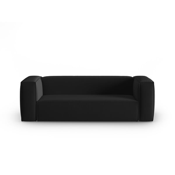 Iš velveto sofa juodos spalvos 200 cm Mackay – Cosmopolitan Design
