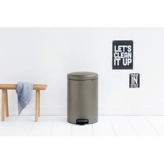 Iš plieno šiukšliadėžė pilkos spalvos su pedalu 30 l NewIcon – Brabantia