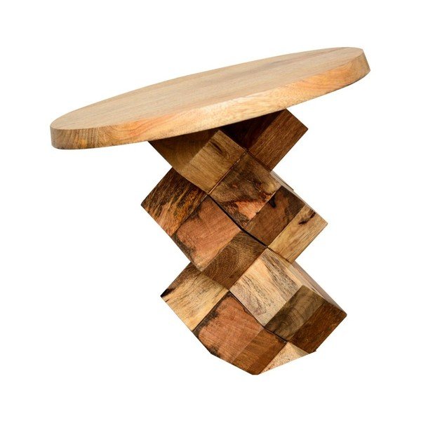 Mango medžio staliukas "Støraa Ashland", Ø 40 cm-image-2