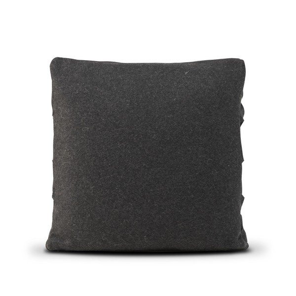 Juodas vilnonis užvalkalas "HF Living Felt Structured", 50 x 50 cm-image-1