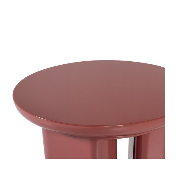 Blizgus apvalios formos šoninis stalas ø 40 cm Orivo – WOOOD-image-4