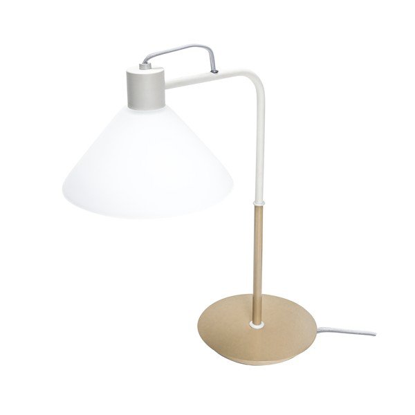 Stalinis šviestuvas baltos spalvos (aukštis 44 cm) su stiklo gaubtu Spot – Hübsch-image-2
