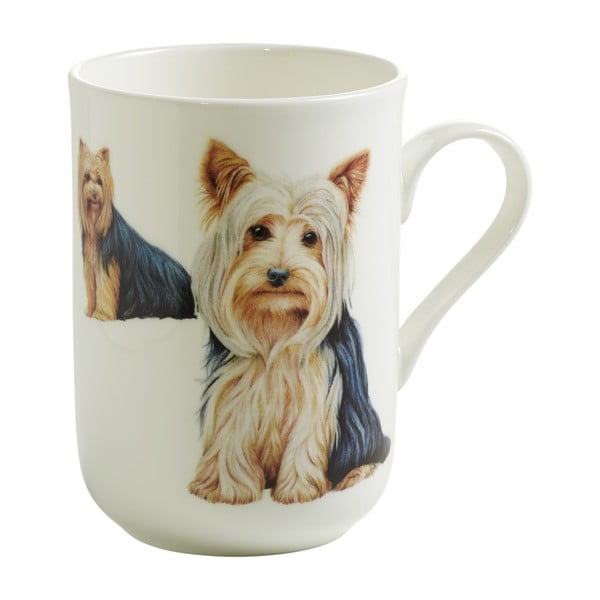 Kaulinio porceliano puodelis Maxwell & Williams Pets Yorkshire Terrier, 350 ml