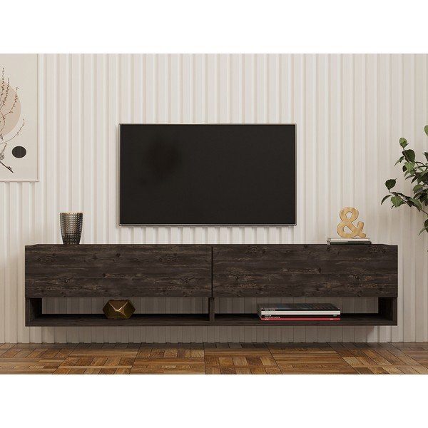 TV spintelė antracito spalvos 141x31x30 cm Arges – Kalune Design-image-3