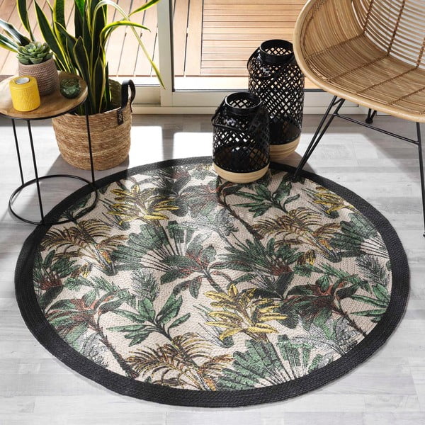 Skalbiamas apvalios formos kilimas ø 120 cm Balinesia – douceur d'intérieur-image-1
