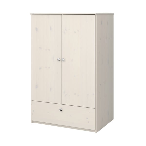 Balta vaikiška spinta iš pušies medienos 80x123 cm Memphis - Tvilum-image-1