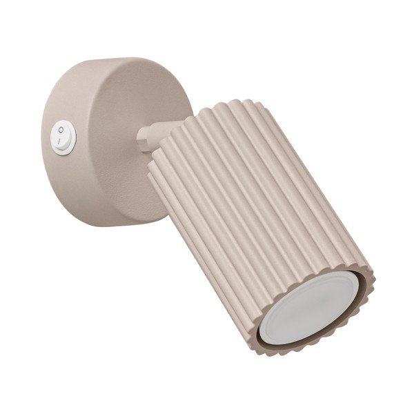 Taupe spalvos iš metalo taškinis šviestuvas 8x16 cm Gleam – Sollux