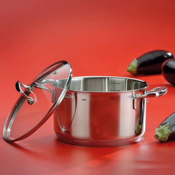 Nerūdijančio plieno puodas su dangčiu "Kela Flavoria", ø 16 cm-image-1