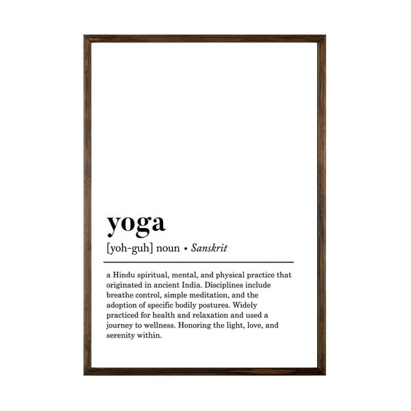 Plakatas 50x70 cm Yoga - Wallity