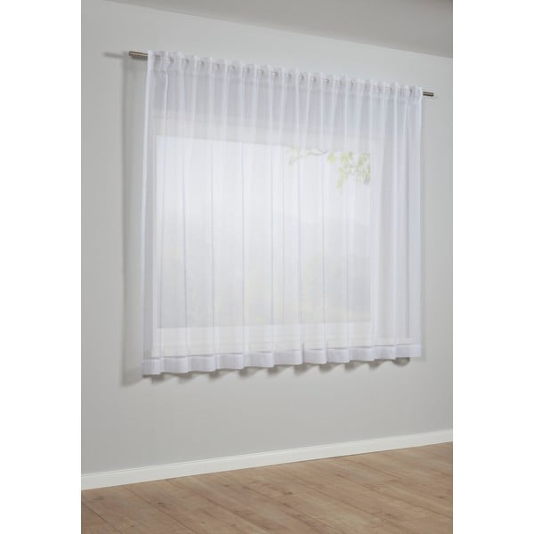 Balta užuolaida 175x600 cm Voile Uni - Gardinia-image-2