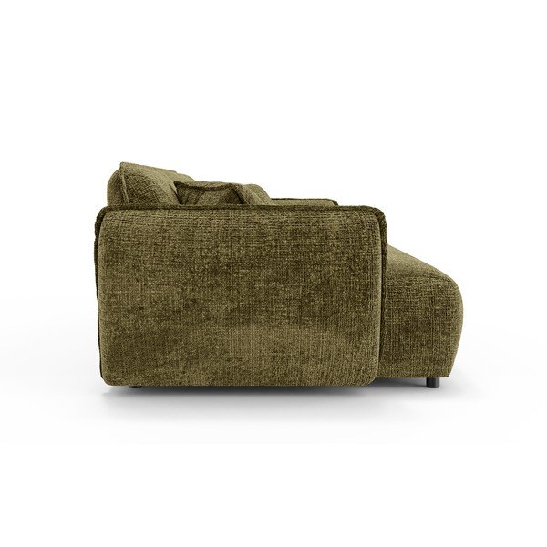 Žalios spalvos sofa iš šenilinio audinio 250 cm Nelia Big – Ropez-image-3