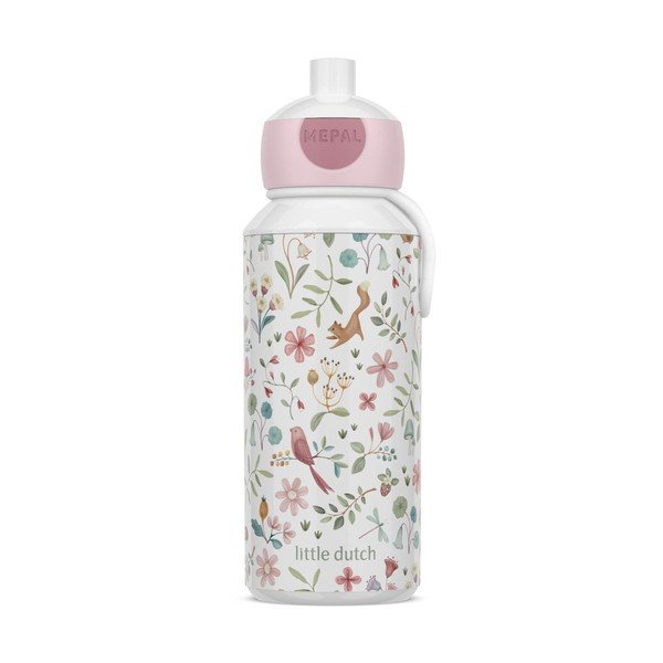 Baltos spalvos/rožinės spalvos iš plastiko vaikiškas buteliukas 400 ml Fairy Wonders – Mepal