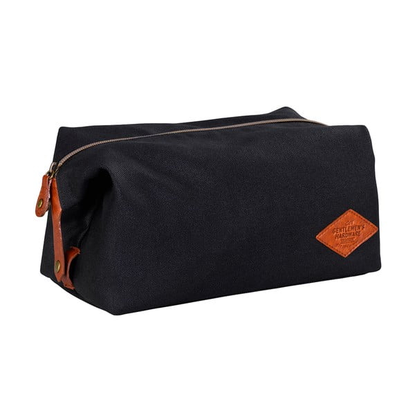 Juodos spalvos "Gentlemen's Hardware" tualeto reikmenų krepšys-image-1