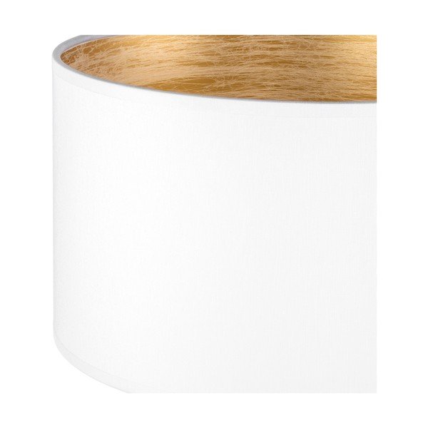 Baltas stalinis šviestuvas su aukso spalvos detalėmis Sotto Luce Tres S, ⌀ 25 cm-image-1