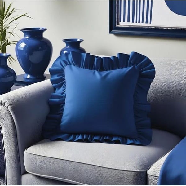 Iš medvilnės mišinio dekoratyvinis pagalvės užvalkalas 40x40 cm Ruffled – Mila Home-image-3