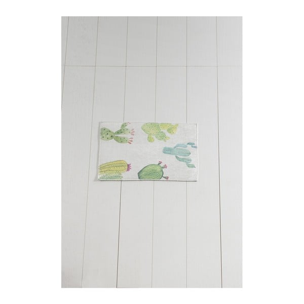 Baltai žalias vonios kilimėlis Tropica Cactus I, 60 x 40 cm