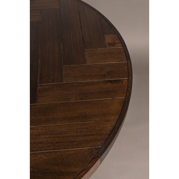 Apvalios formos valgomojo stalas su akacijos dekoru ø 120 cm Class – Dutchbone-image-1