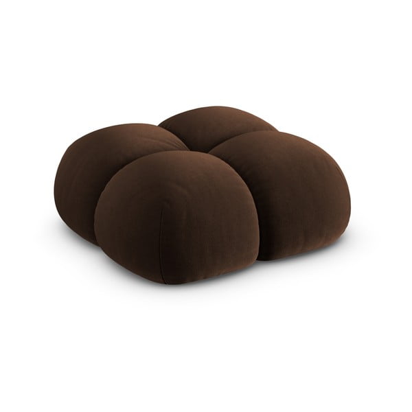 Tamsiai rudos spalvos iš velveto taburetė Loretto – Cosmopolitan Design-image-2