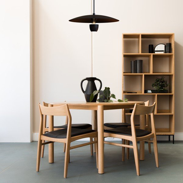 Juodas pakabinamas šviestuvas SULION Poppins, aukštis 150 cm-image-1